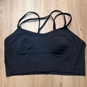 lululemon athletica Black Strappy Light-Support Sports Bra